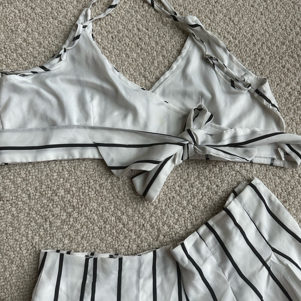Striped Two-Piece Set - Picture 5 of 8